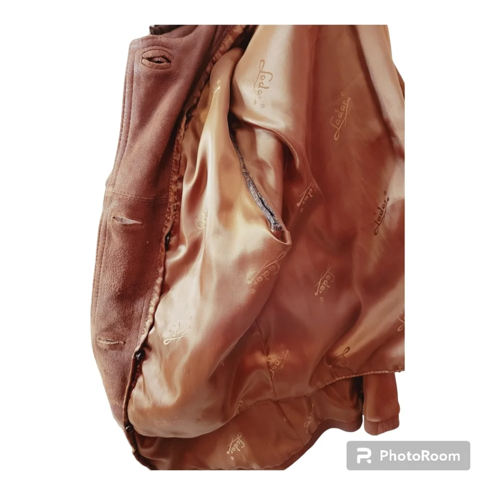 🌟Authentic Vintage Sherling/Leather Coat🌟 - Picture 8 of 9
